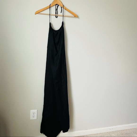 J. Crew Black Linen Halter Maxi Dress - Picture 2 of 6